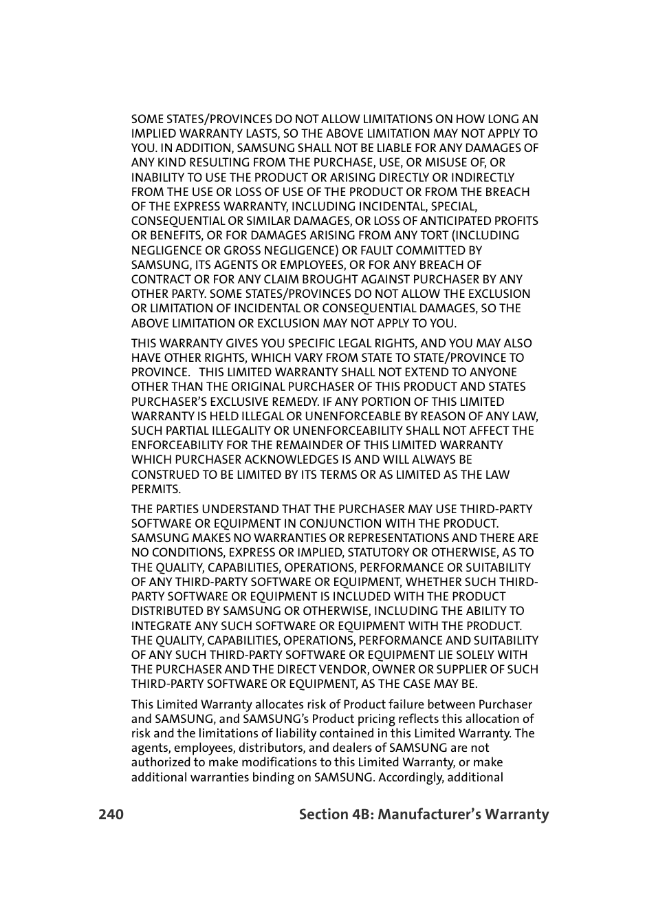 Samsung SPH-M610DAASPR User Manual | Page 266 / 272