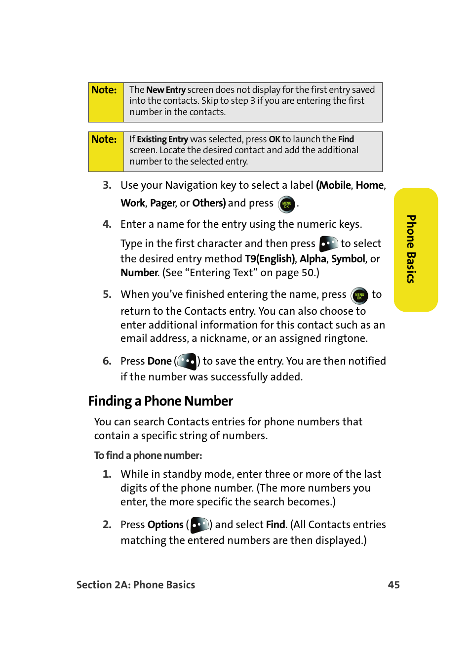 Finding a phone number | Samsung SPH-M610DAASPR User Manual | Page 71 / 272