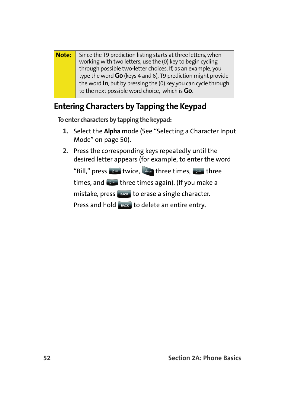 Entering characters by tapping the keypad | Samsung SPH-M610DAASPR User Manual | Page 78 / 272