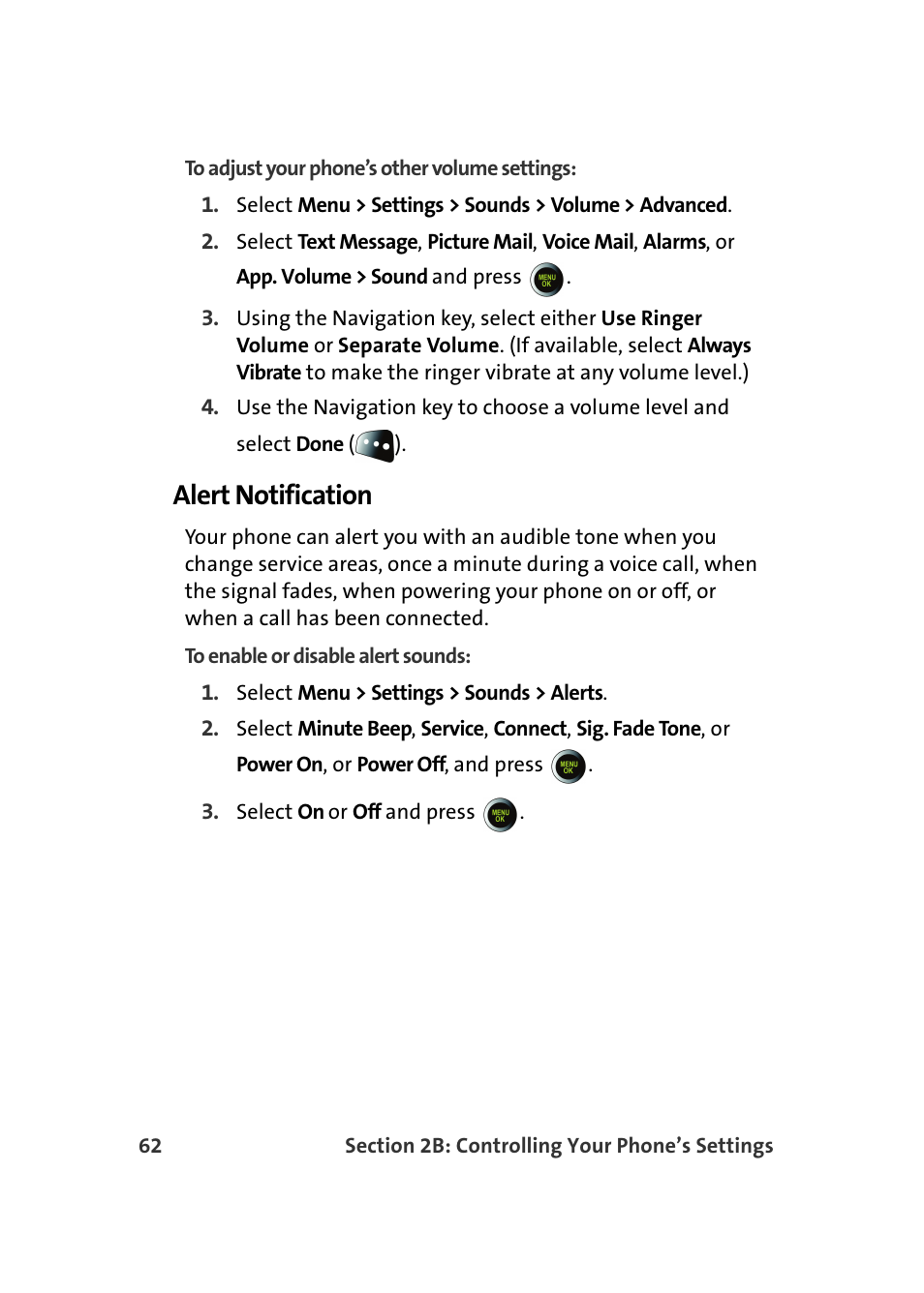 Alert notification | Samsung SPH-M610DAASPR User Manual | Page 88 / 272