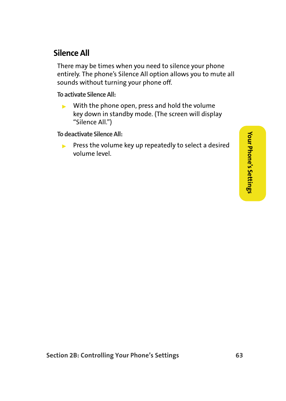Silence all | Samsung SPH-M610DAASPR User Manual | Page 89 / 272