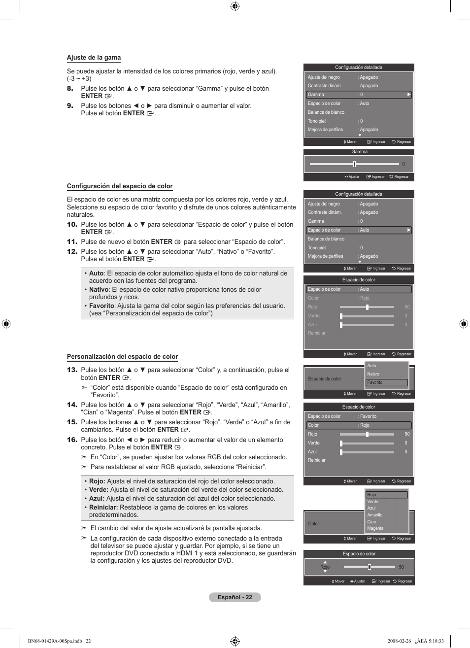 Samsung LN46A650A1FXZA User Manual | Page 138 / 222