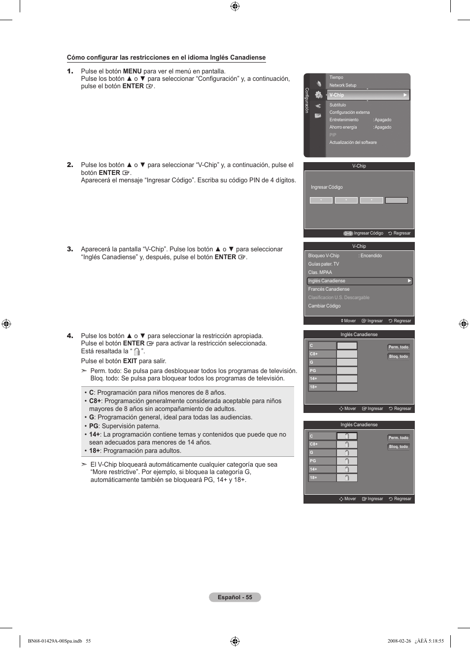 Samsung LN46A650A1FXZA User Manual | Page 171 / 222