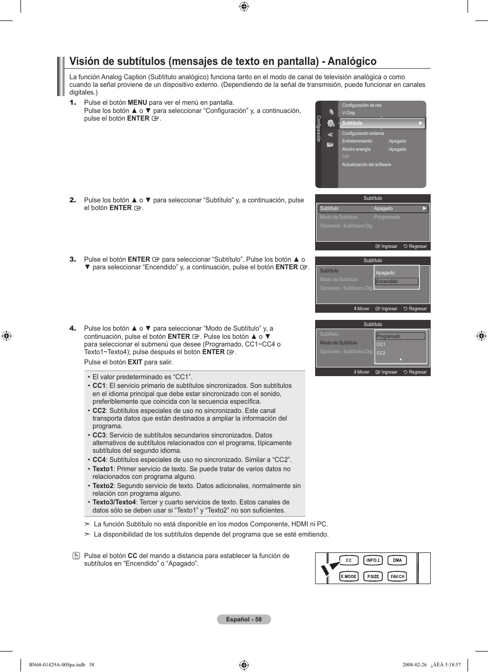 Samsung LN46A650A1FXZA User Manual | Page 174 / 222