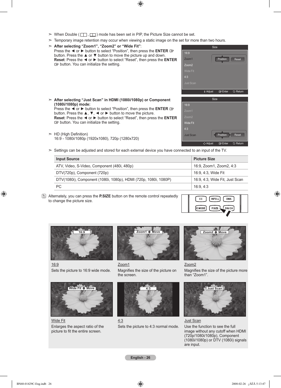 Samsung LN46A650A1FXZA User Manual | Page 28 / 222