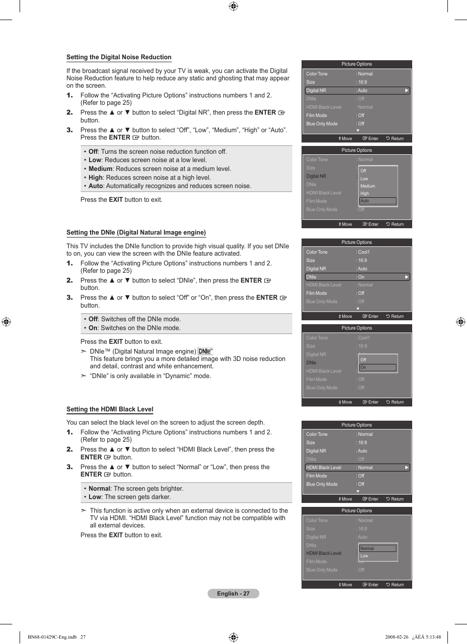 Samsung LN46A650A1FXZA User Manual | Page 29 / 222