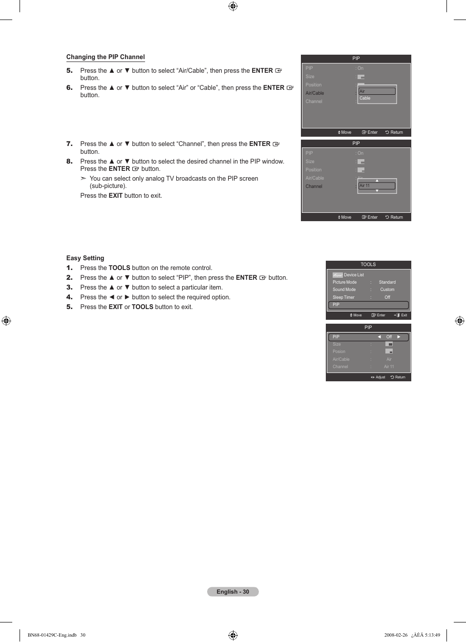 Samsung LN46A650A1FXZA User Manual | Page 32 / 222