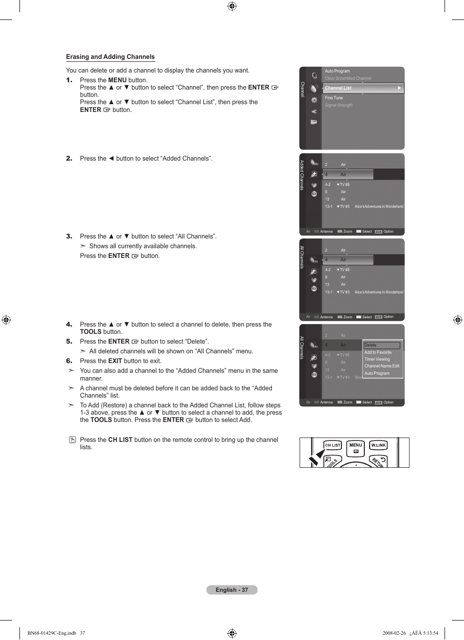 Samsung LN46A650A1FXZA User Manual | Page 39 / 222