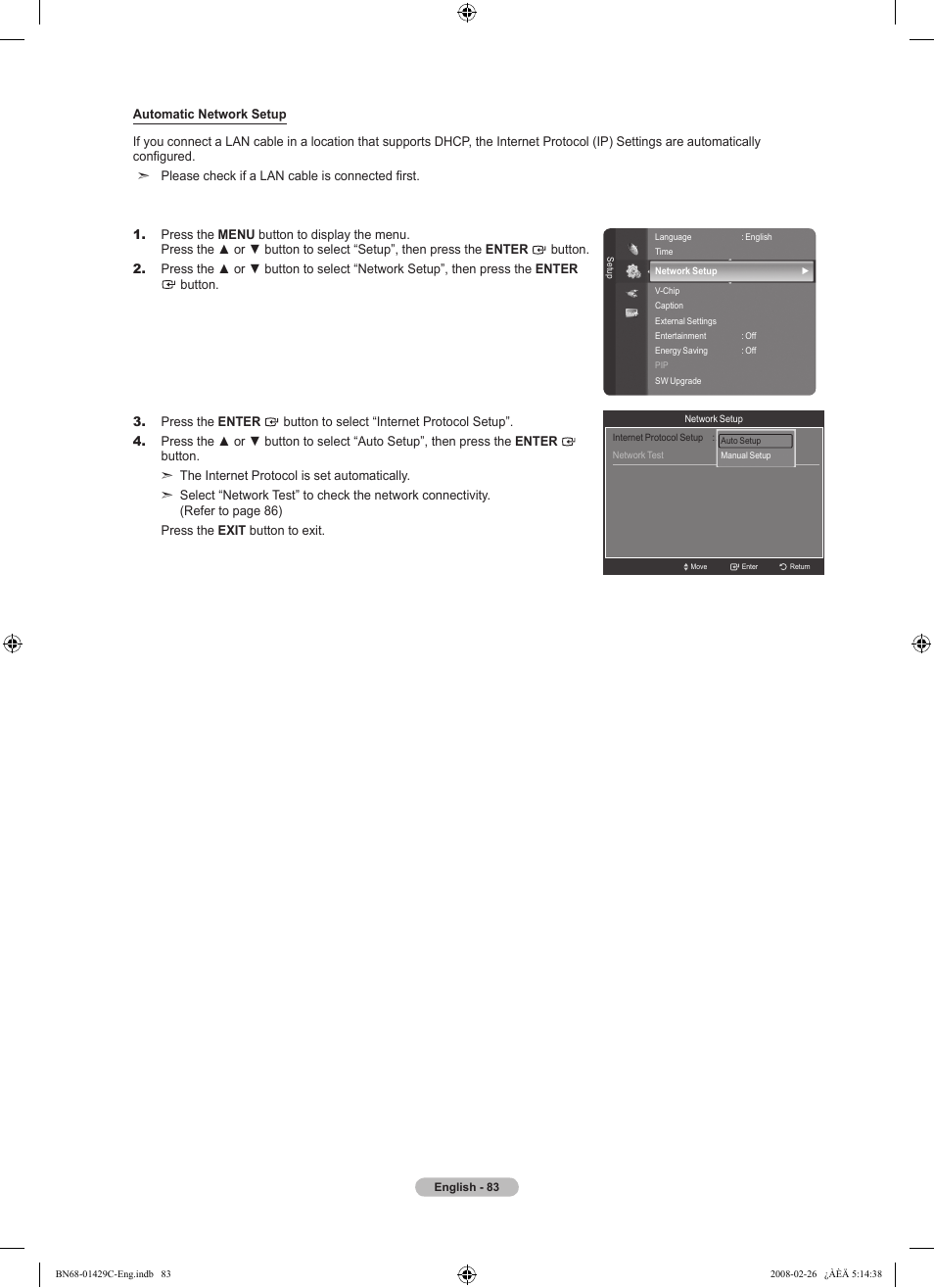 Samsung LN46A650A1FXZA User Manual | Page 85 / 222