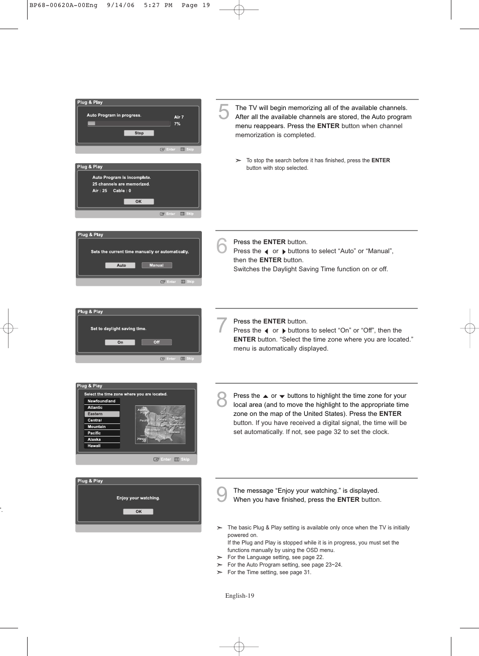 Samsung HLS5686CX-XAA User Manual | Page 19 / 107