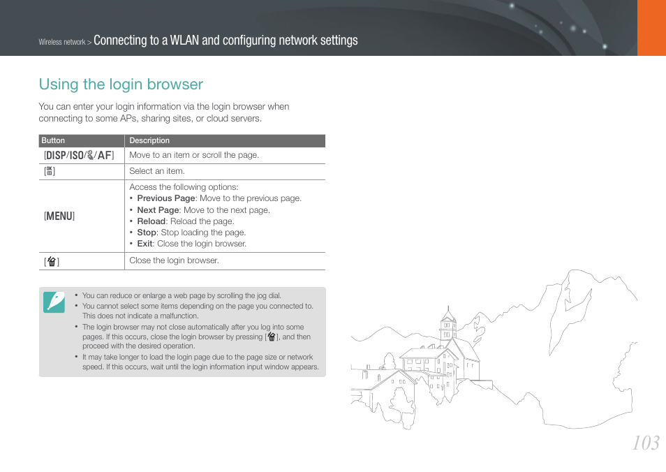 Using the login browser | Samsung EV-NX210ZBSBUS User Manual | Page 104 / 183