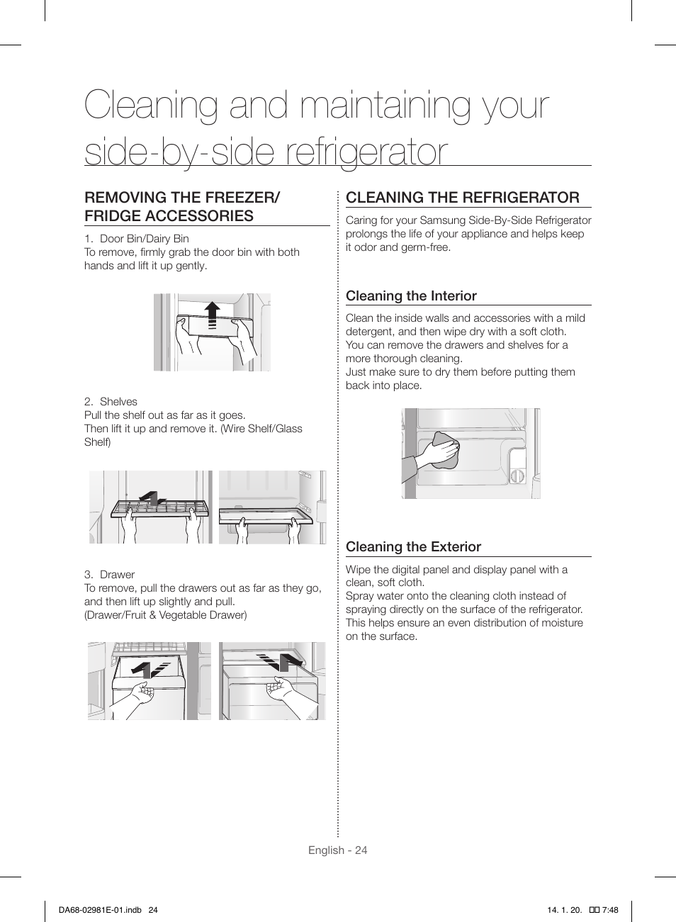 Samsung RS25H5000WW-AA User Manual | Page 24 / 96