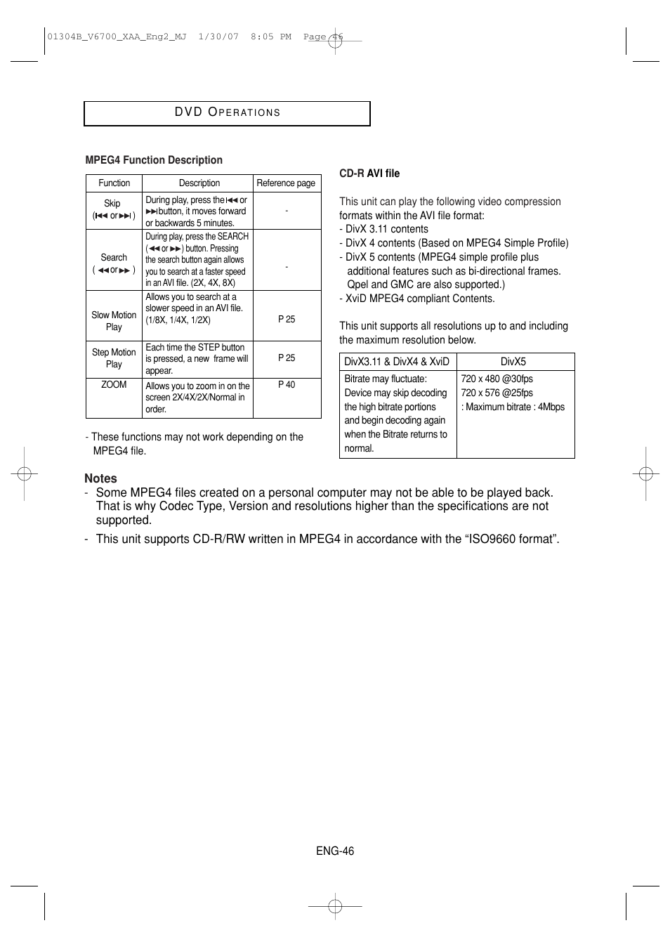 Samsung DVD-V6700-XAA User Manual | Page 46 / 84