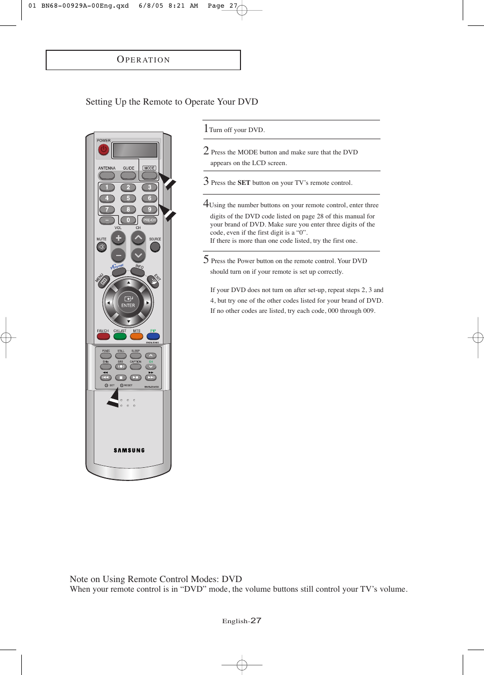 Samsung LNR377DX-XAA User Manual | Page 33 / 114