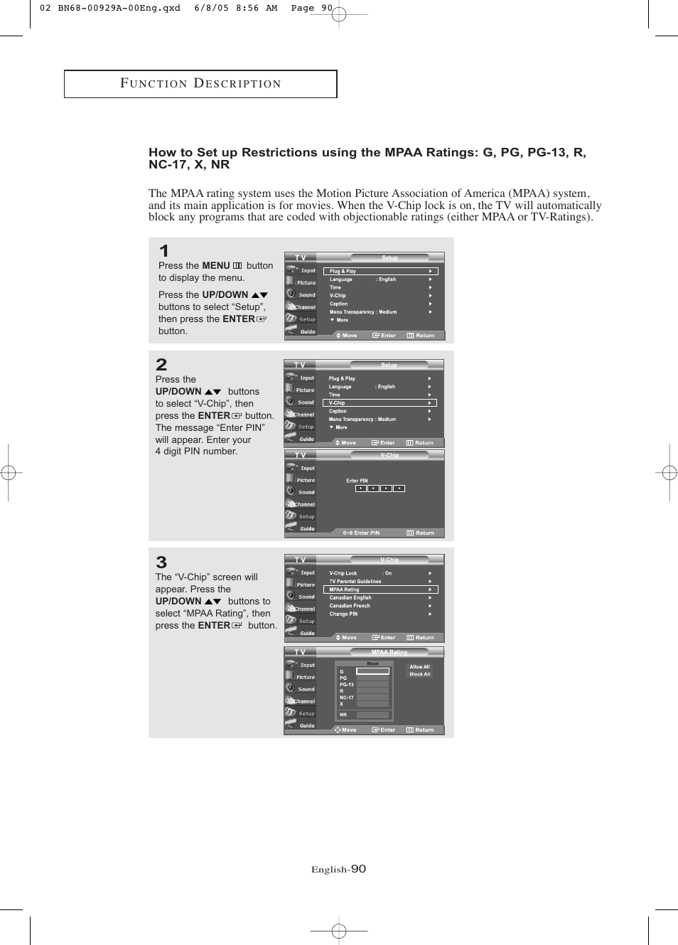 Samsung LNR377DX-XAA User Manual | Page 96 / 114