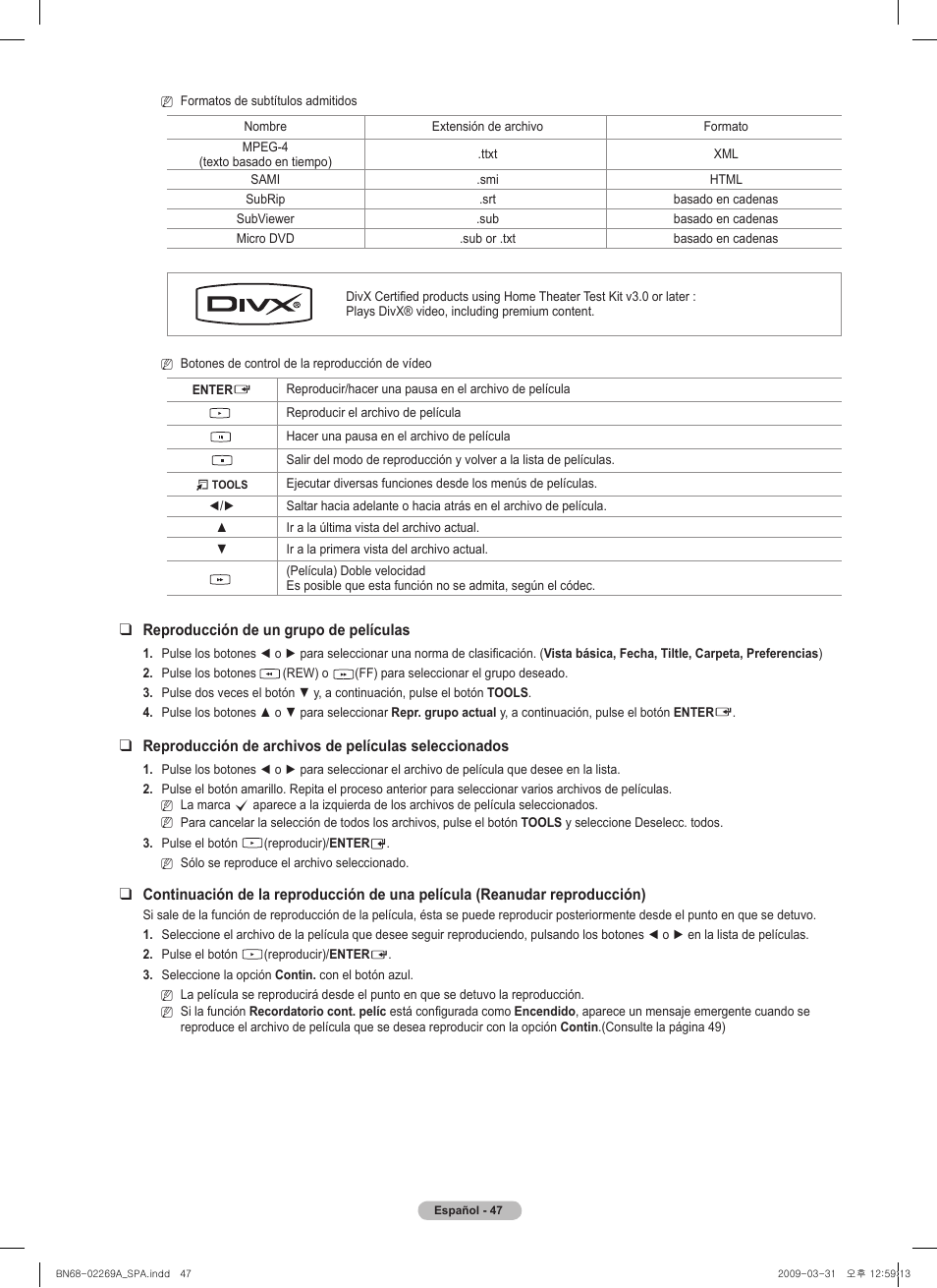 Samsung PN58B650S1FXZA User Manual | Page 143 / 184