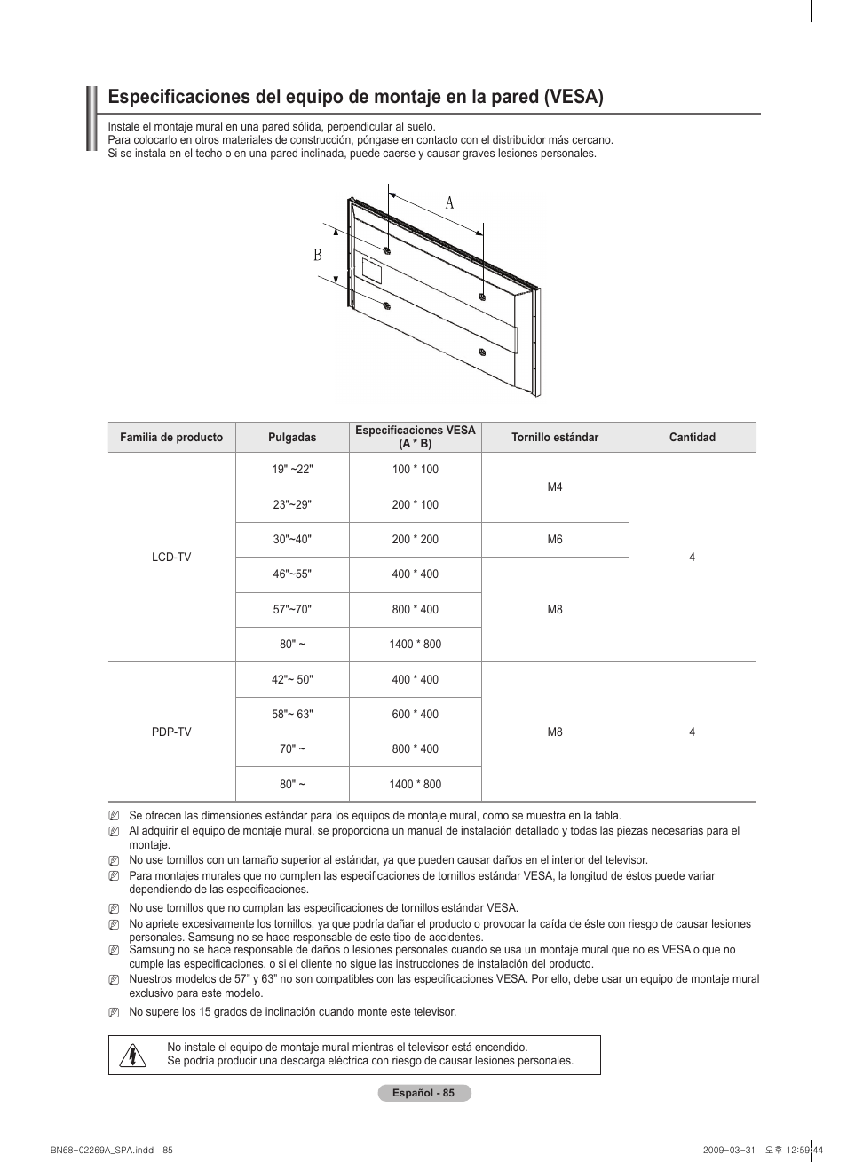Samsung PN58B650S1FXZA User Manual | Page 181 / 184