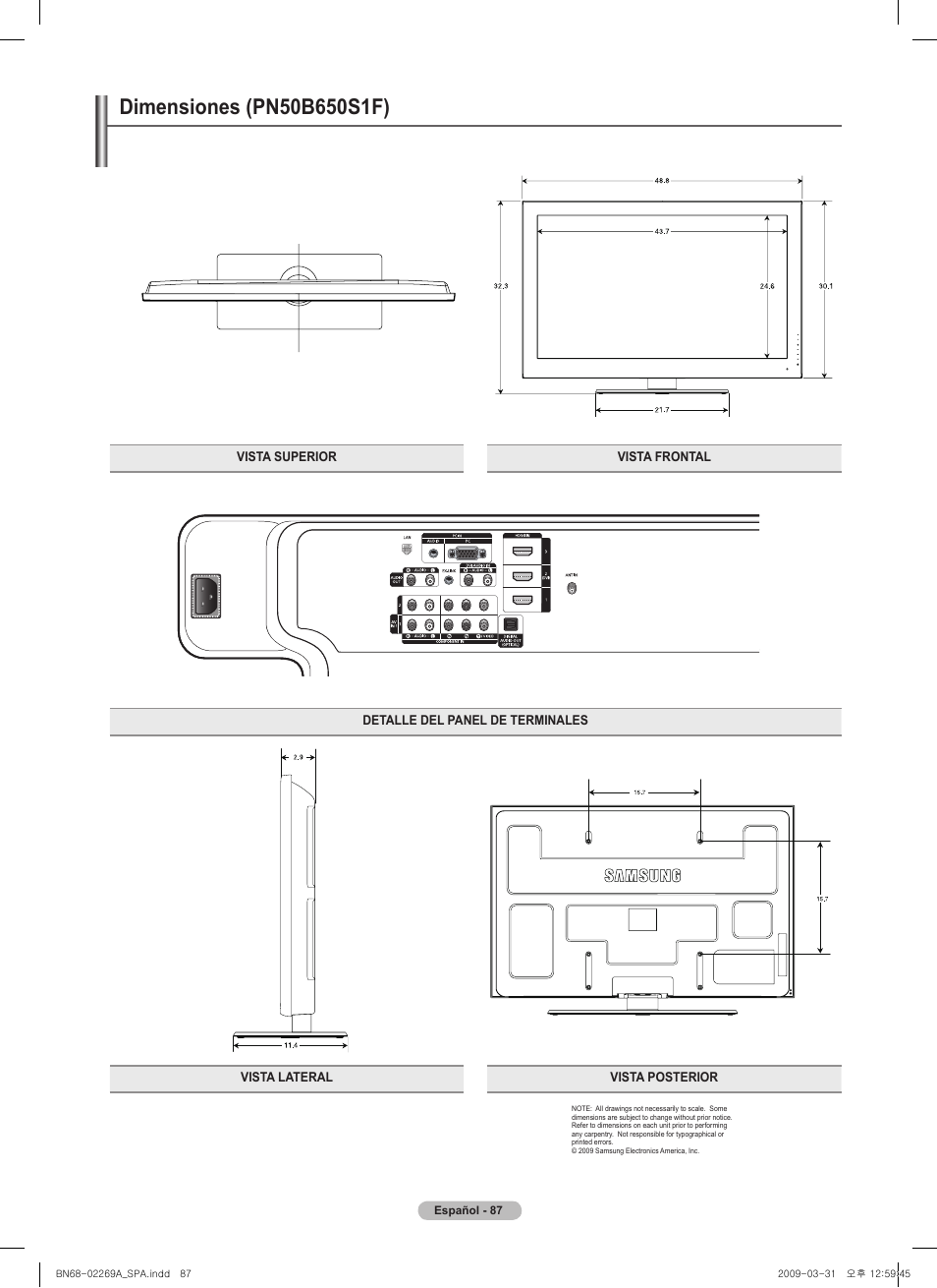 Samsung PN58B650S1FXZA User Manual | Page 183 / 184