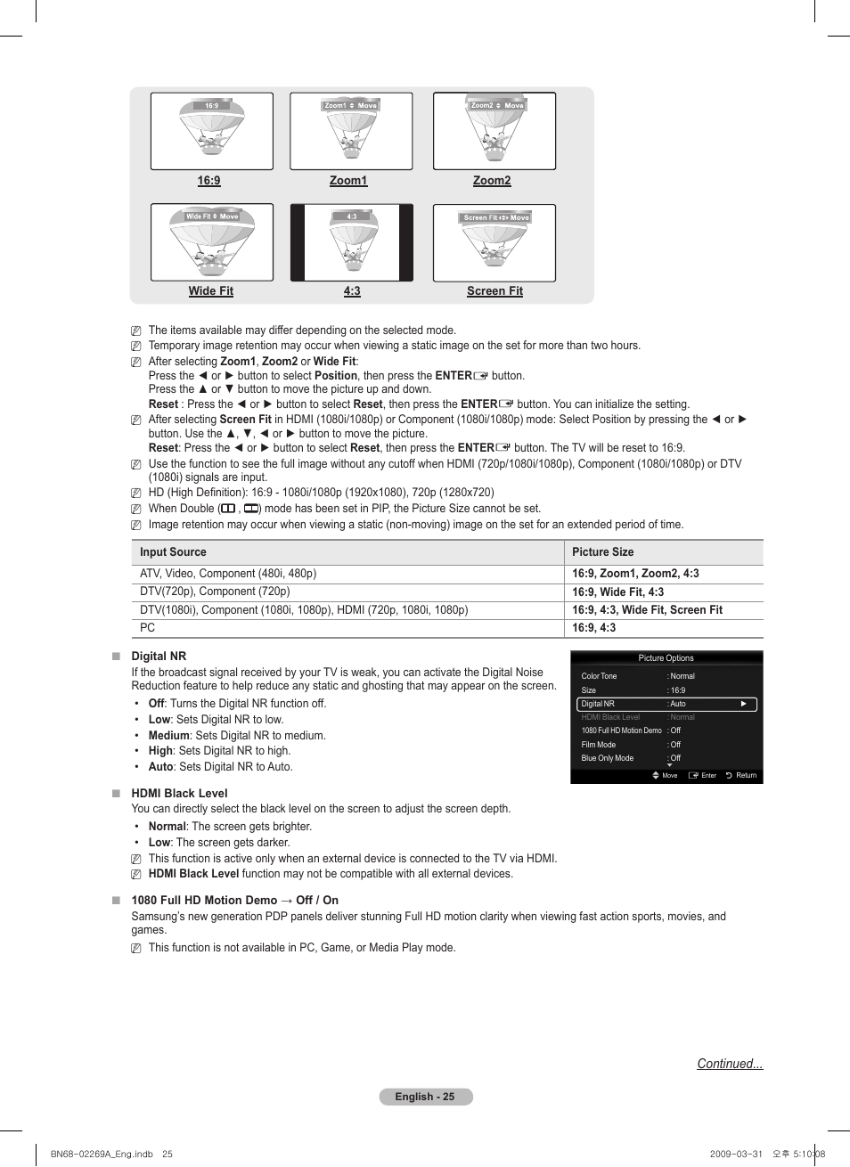 Samsung PN58B650S1FXZA User Manual | Page 25 / 184