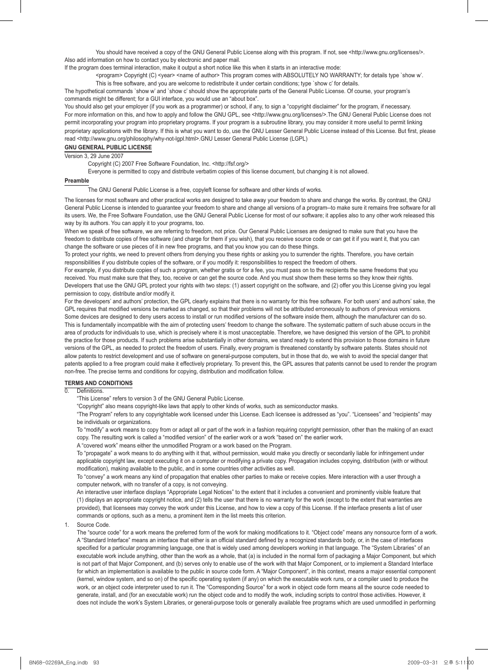 Samsung PN58B650S1FXZA User Manual | Page 93 / 184