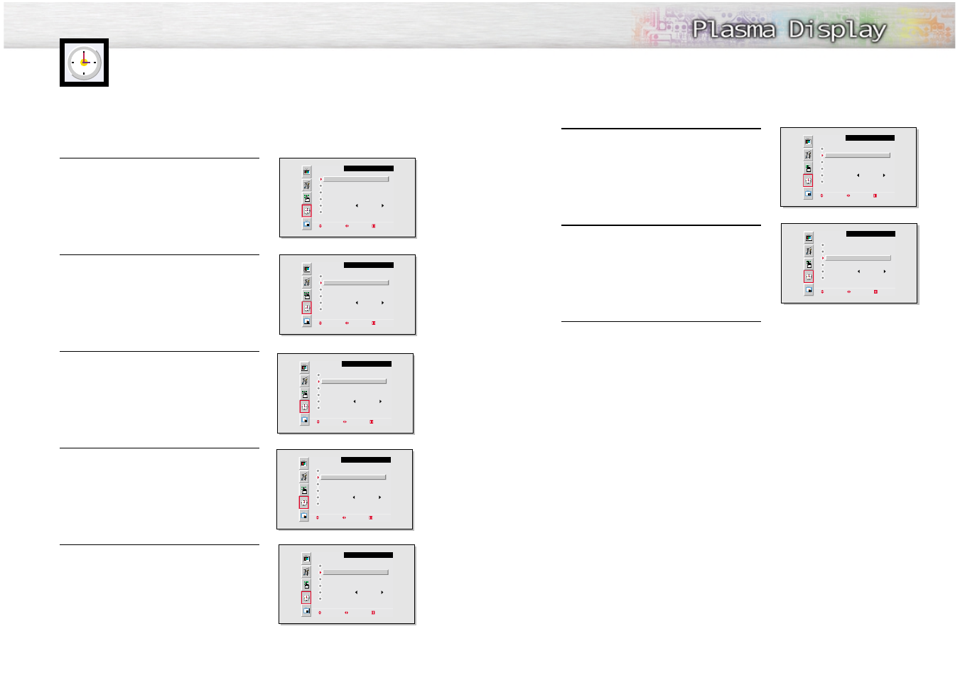 Setting the timers | Samsung SPL4225DX-XAA User Manual | Page 22 / 36