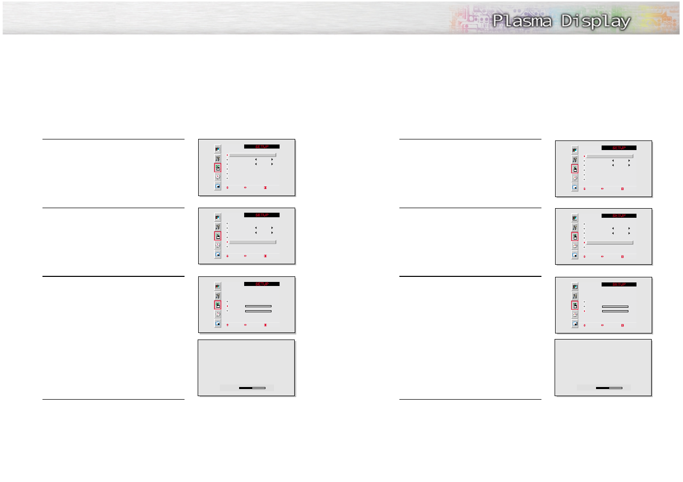 Fine tuning (phase), Frequency adjustment | Samsung SPL4225DX-XAA User Manual | Page 29 / 36