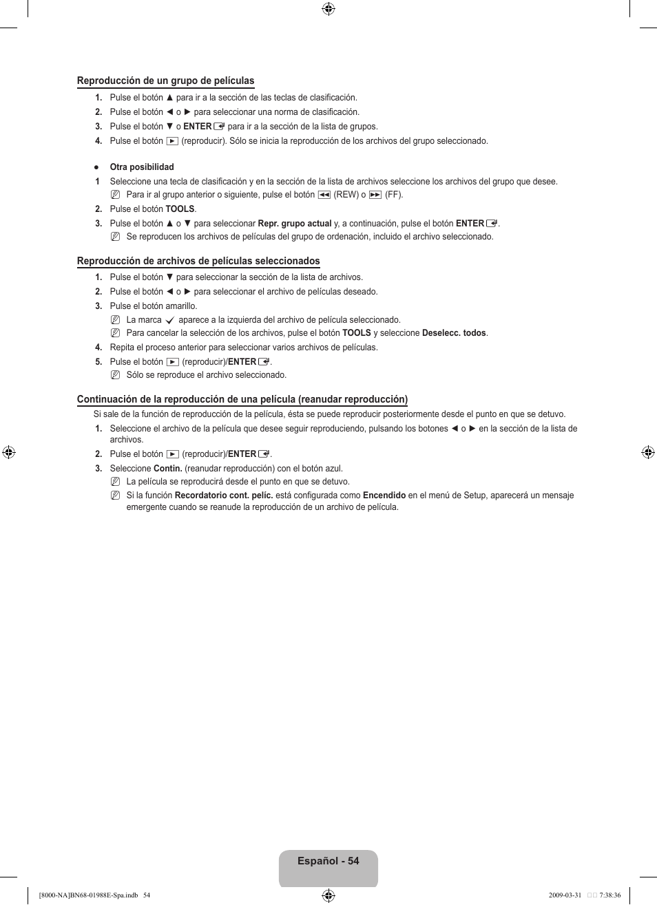 Samsung UN55B8000XFXZA User Manual | Page 160 / 290