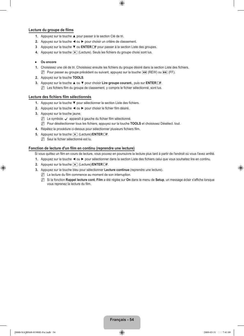 Samsung UN55B8000XFXZA User Manual | Page 253 / 290