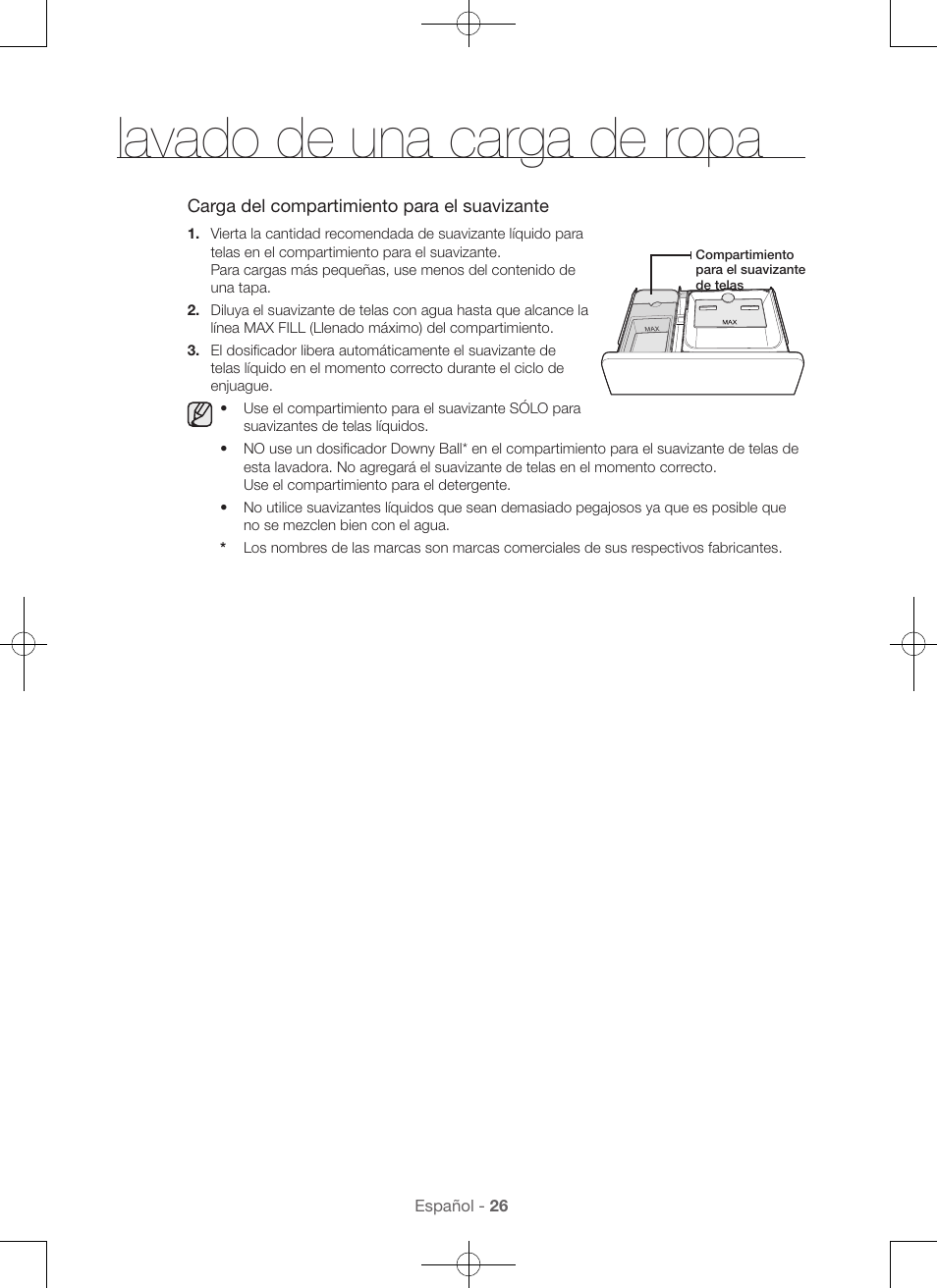 Lavado de una carga de ropa | Samsung WA45H7000AW-A2 User Manual | Page 114 / 132