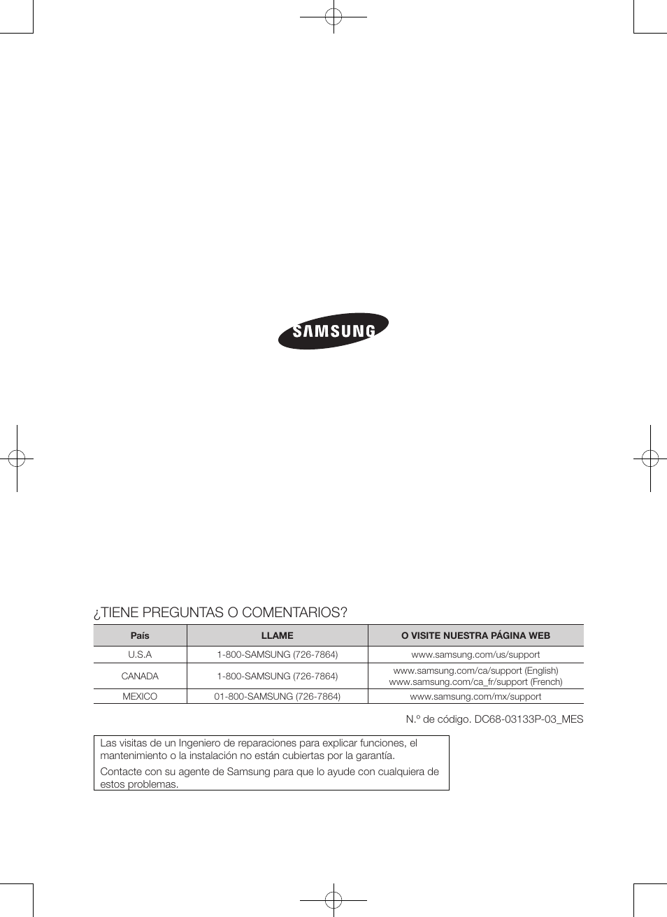 Tiene preguntas o comentarios | Samsung WA45H7000AW-A2 User Manual | Page 132 / 132