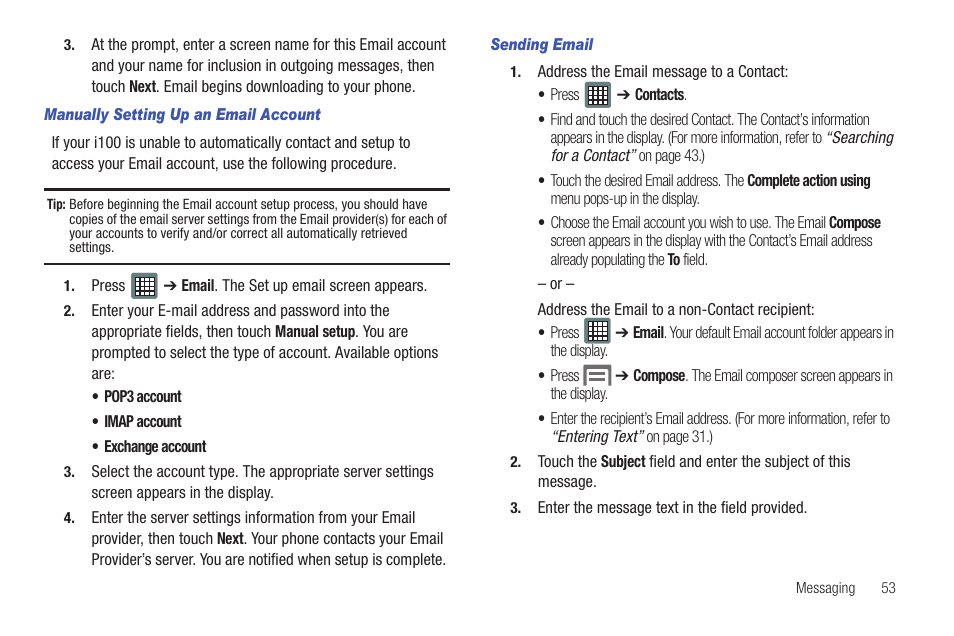 Samsung SCH-I100ZKAXAR User Manual | Page 57 / 130