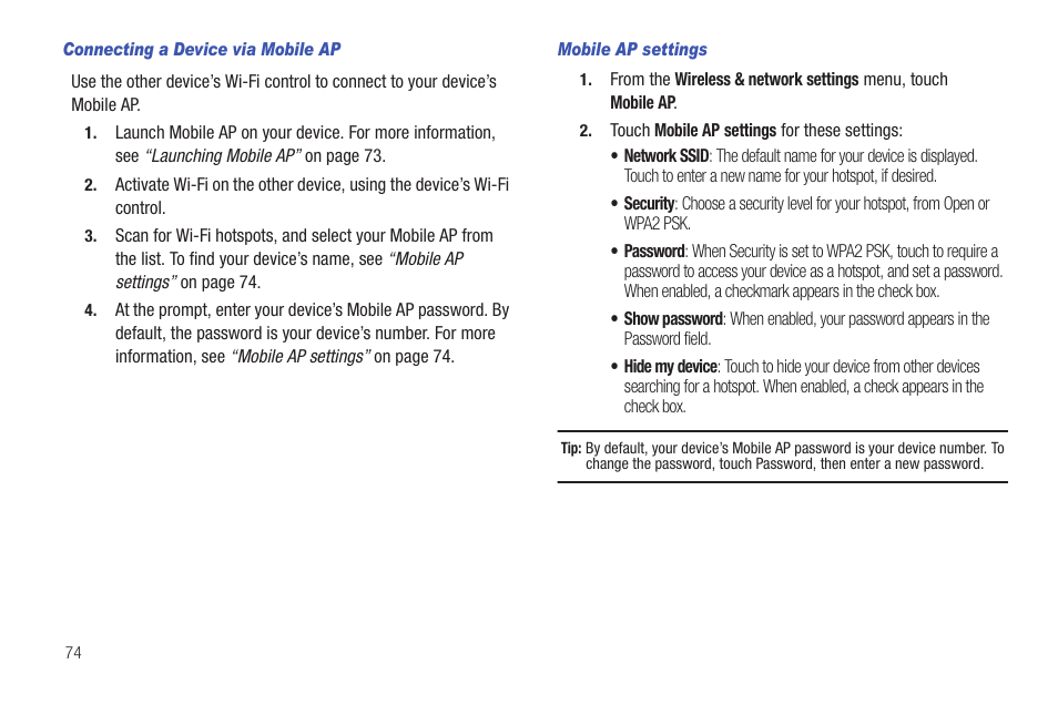 Samsung SCH-I100ZKAXAR User Manual | Page 78 / 130