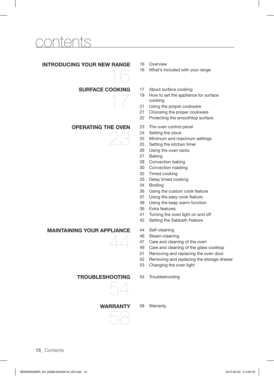 Samsung NE595R0ABWW-AA User Manual | Page 16 / 60
