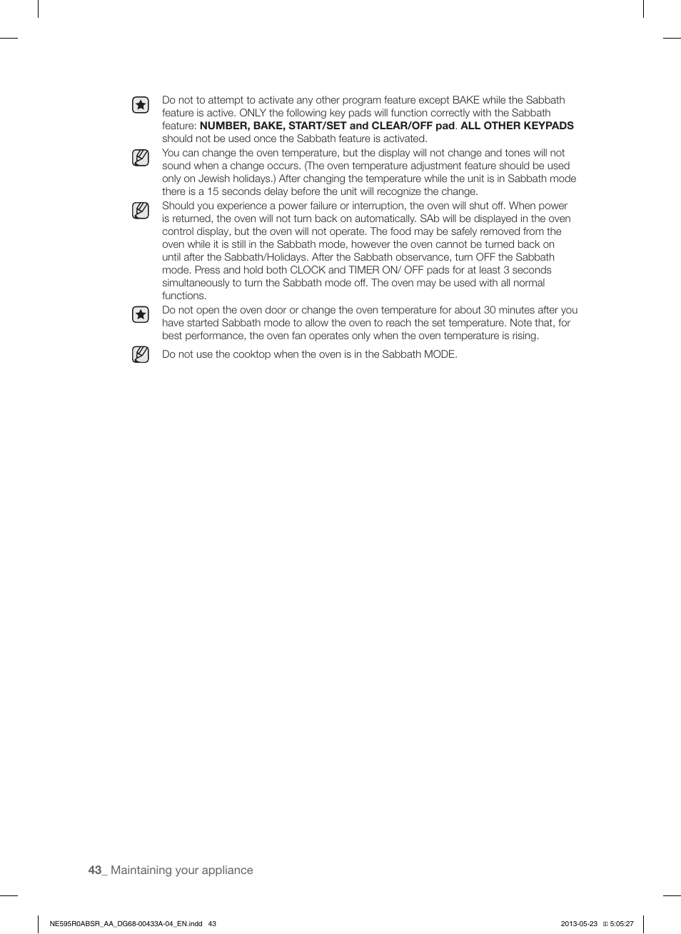Samsung NE595R0ABWW-AA User Manual | Page 44 / 60