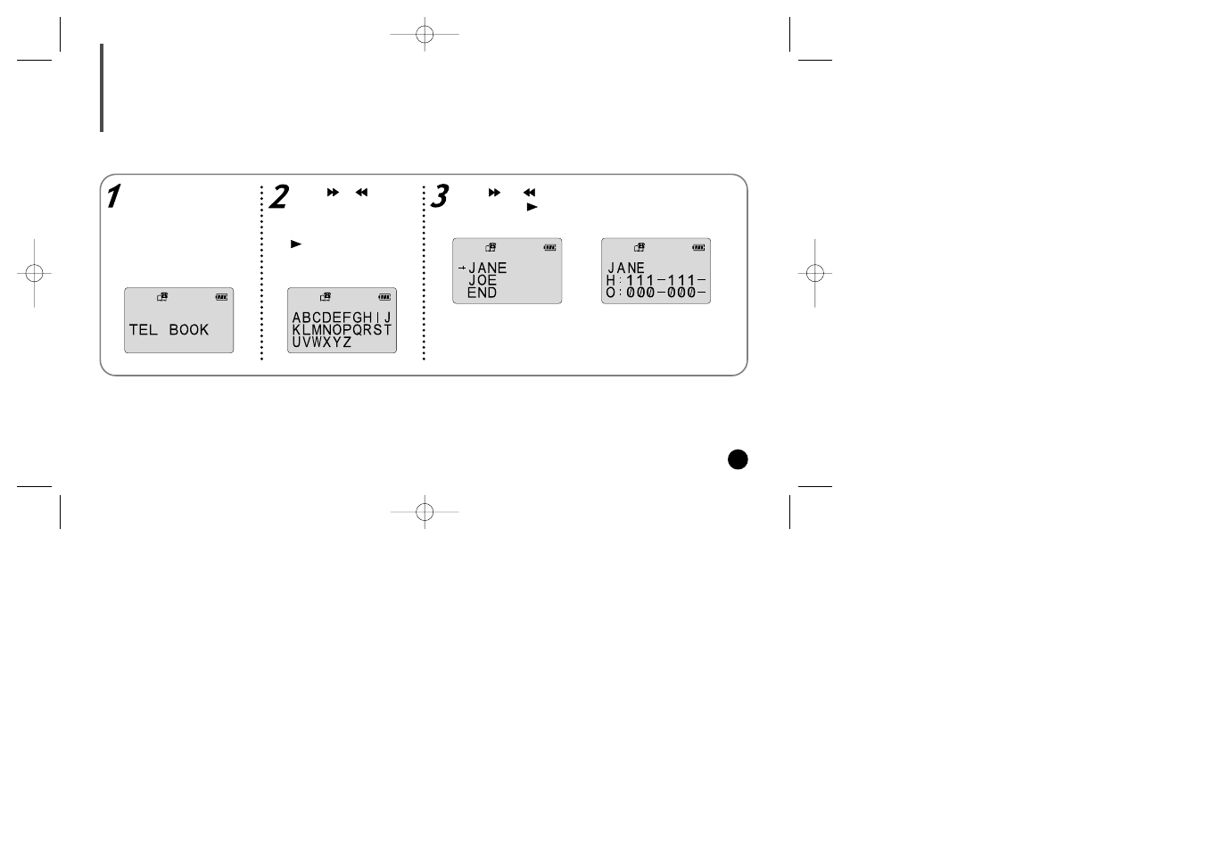 Viewing phone numbers, Iewing phone numbers | Samsung YP-SE64PS User Manual | Page 33 / 39