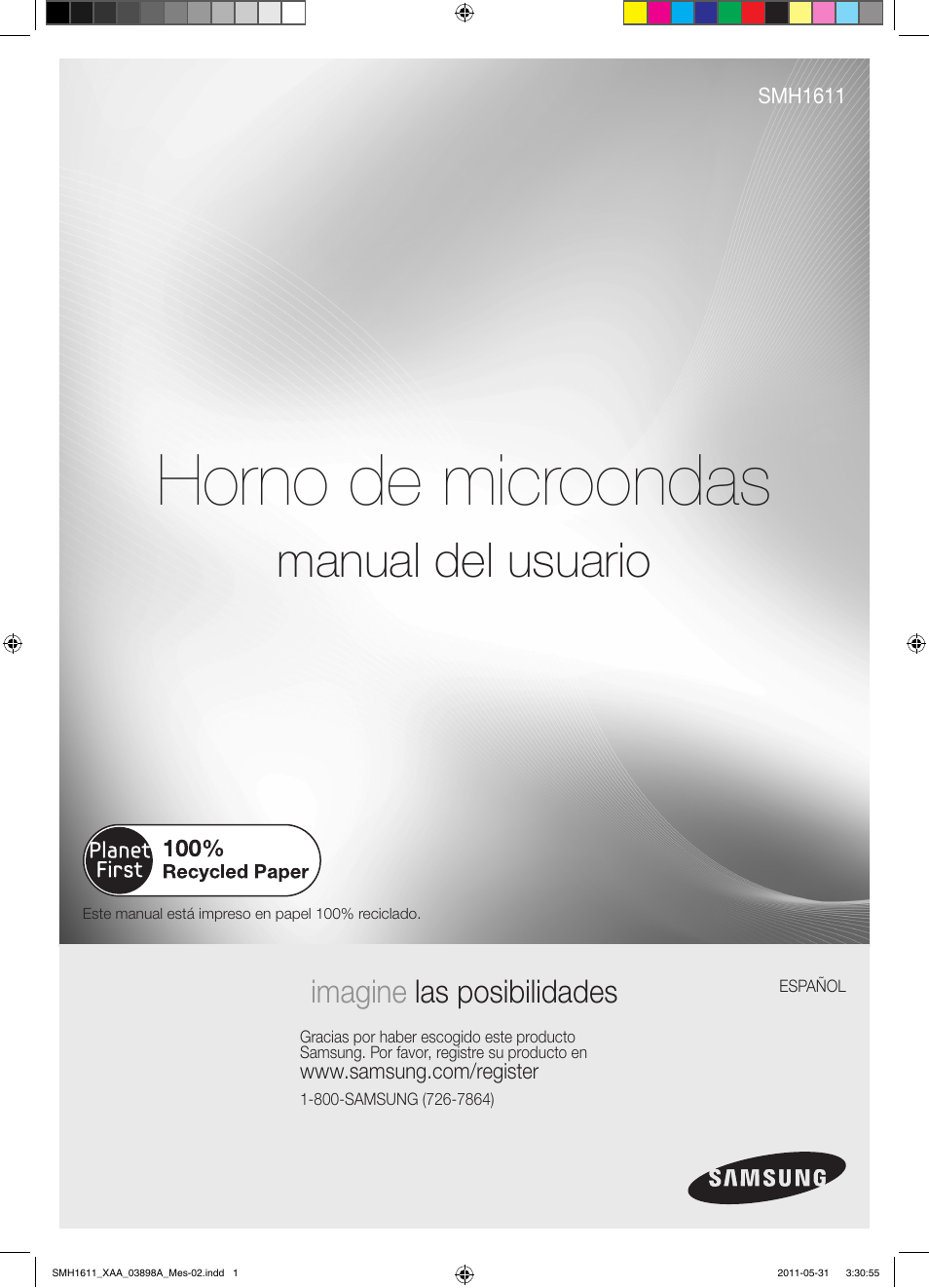 Smh1611_xaa_03898a_mes-02, Horno de microondas, Manual del usuario | Imagine las posibilidades | Samsung SMH1611B-XAA User Manual | Page 25 / 48