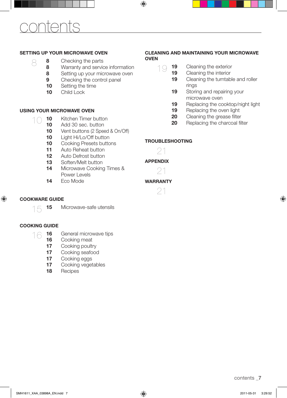 Samsung SMH1611B-XAA User Manual | Page 7 / 48