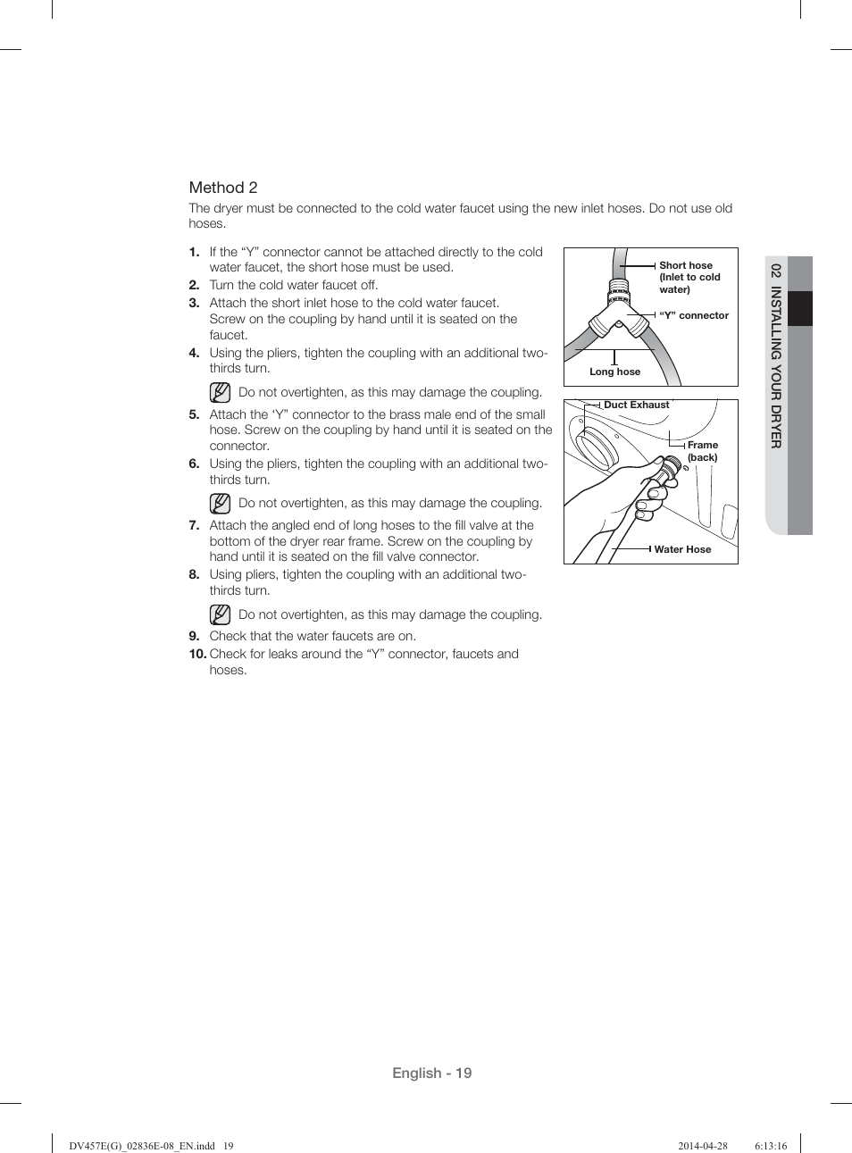 Method 2 | Samsung DV457GVGSGR-AA User Manual | Page 19 / 228