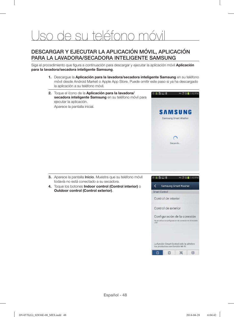 Uso de su teléfono móvil | Samsung DV457GVGSGR-AA User Manual | Page 200 / 228