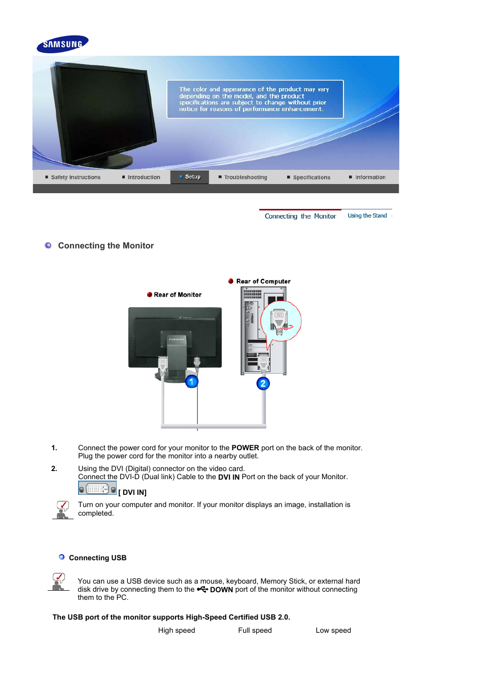 Samsung LS30HUXCB-XAA User Manual | Page 6 / 12