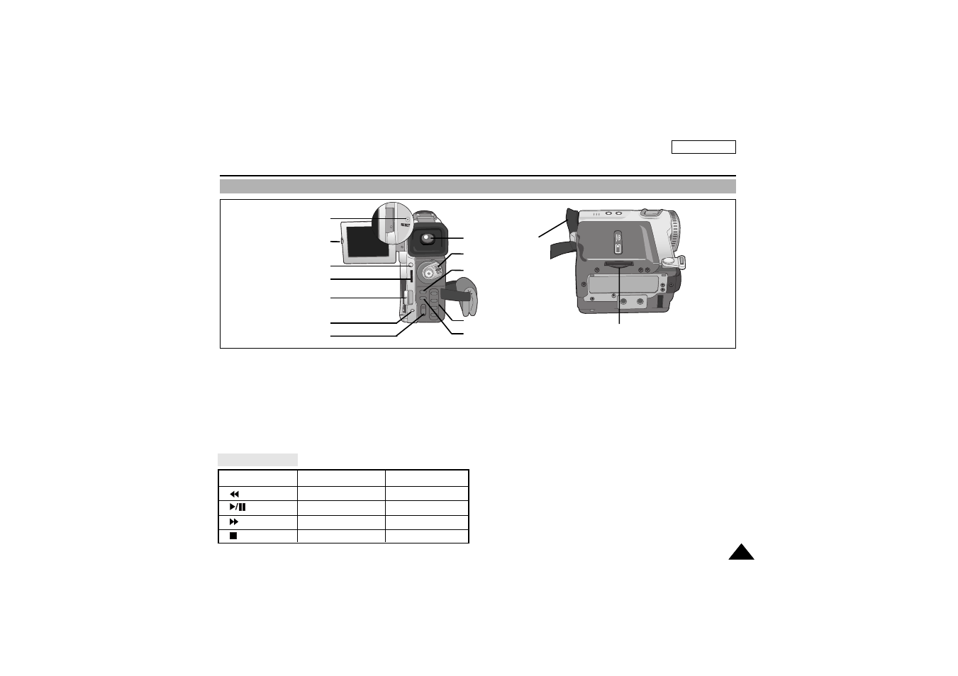 Getting to know your camcorder | Samsung SC-D180-XAP User Manual | Page 19 / 103