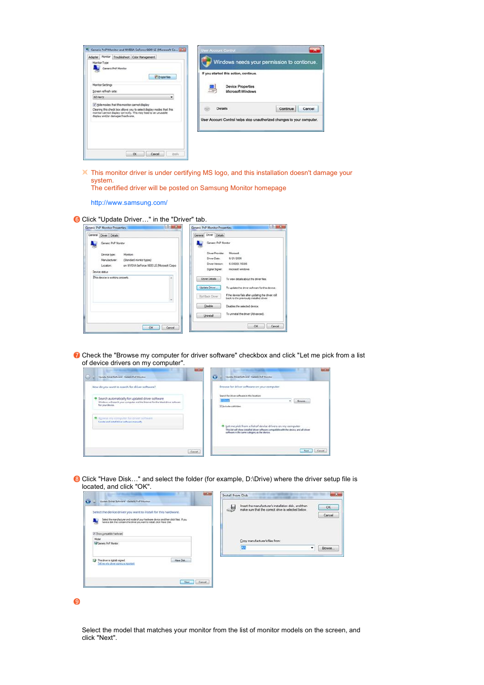 Samsung LS20PENSF-XAA User Manual | Page 21 / 50