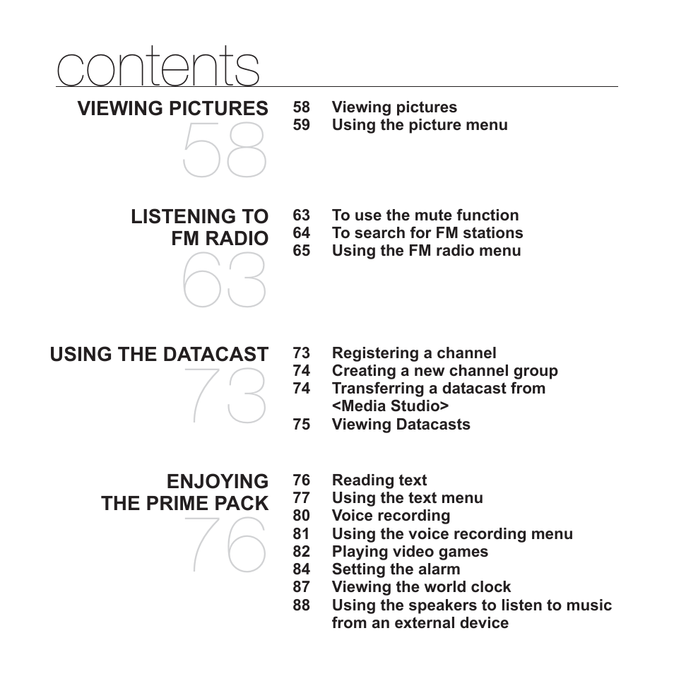 Samsung YP-S5JAB-XAA User Manual | Page 8 / 117