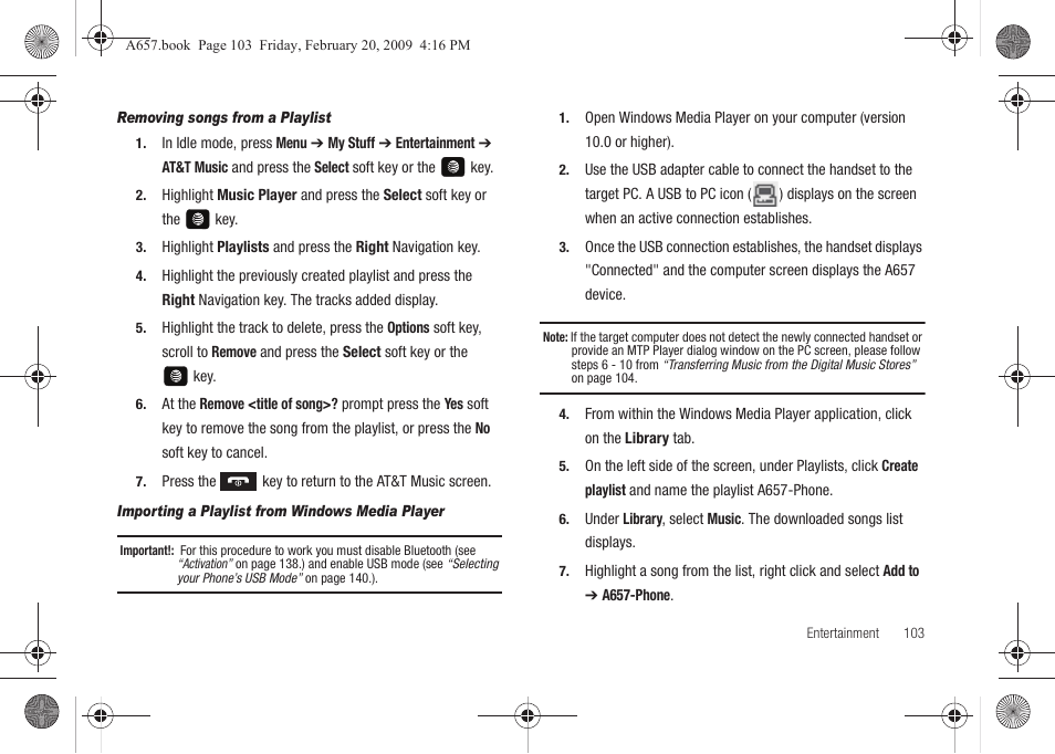 Samsung SGH-A657ZKAATT User Manual | Page 107 / 184