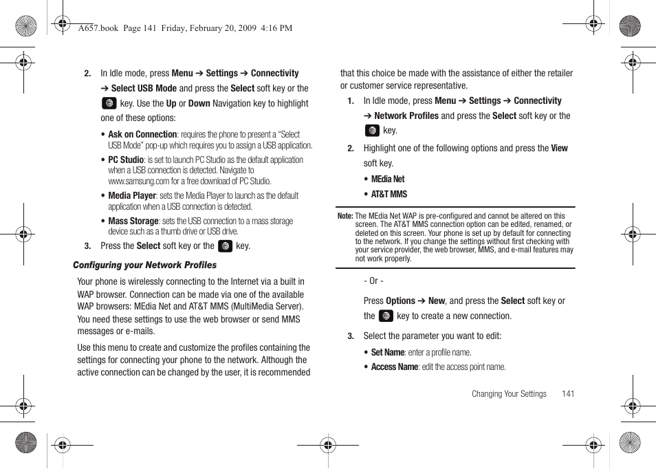 Samsung SGH-A657ZKAATT User Manual | Page 145 / 184