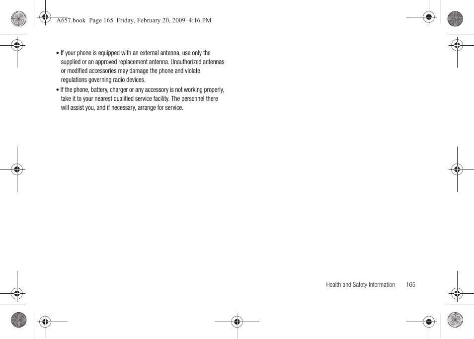 Samsung SGH-A657ZKAATT User Manual | Page 169 / 184