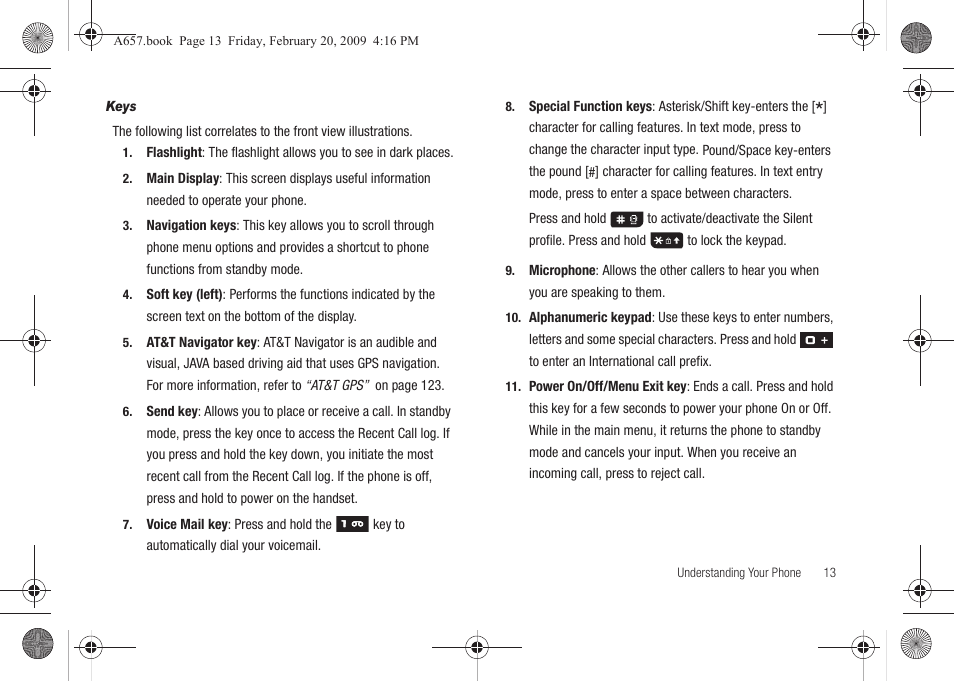 Samsung SGH-A657ZKAATT User Manual | Page 17 / 184