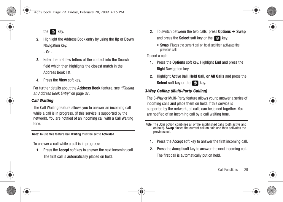 Samsung SGH-A657ZKAATT User Manual | Page 33 / 184