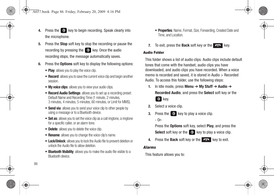 Samsung SGH-A657ZKAATT User Manual | Page 90 / 184