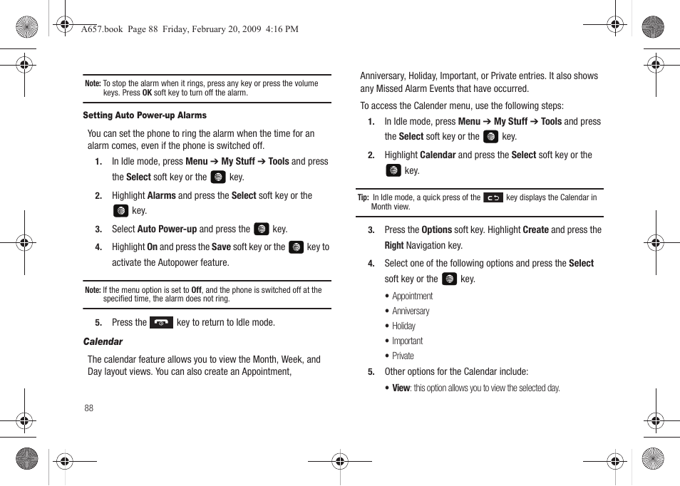 Samsung SGH-A657ZKAATT User Manual | Page 92 / 184